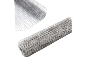 Garden Mile Galvanised Chicken Wire Mesh Roll 5m x 0.6m x 25mm - Heavy Duty Steel Metal Garden Wire Netting for Fencing, Pest Control, Chicken Mesh, Rodent Barrier & DIY Projects
