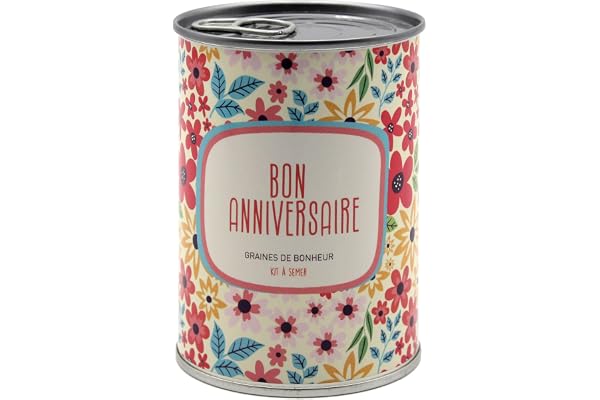 Mauvaises Graines© - Kit de Fleurs à Semer « Bon Anniversaire » - Idée Cadeau Original Femme Homme Amis Famille Collegue Fêtes Anniversaire - Ultra Simple à Utiliser - 100% Fabriqué en France