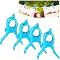4 clip per frangivento, clip per telo mare, grandi clip in plastica