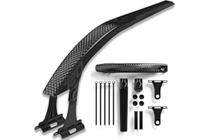 Wenbones Ciclismo Universale su Strada Parafango Set，Regolabile Bicicletta Posteriore Anteriore Mudguard Addensare Allargare，Adatto a Biciclette da Strada con Pneumatici Fino a 700c x 18-32m