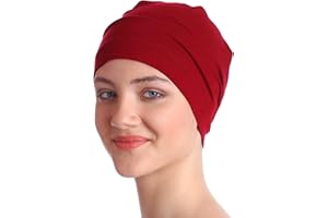 DERESINA HEADWEAR Deresina Cuffia da Notte in bambù, Copricapo Chemioterapia Unisex, Berretto Morbido per Donna e Uomo, Beanie Leggero, Papalina sotto Casco