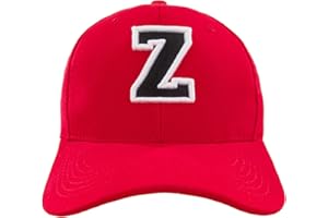 4sold Kids Casual Cotton Baseball Cap Alphabet A-Z Red Caps Black Letter Snap Back Hat Hats Snapback