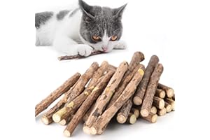 onebarleycorn Palitos de Catnip para Gatos,Catnip Juguetes para Gatos Hierba Juguete morder para Gato Natural Matatabi Dental(30PCS)