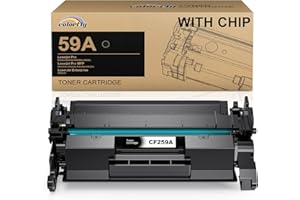colorfly CF259A WITH CHIP Toner Cartridge Compatible with CF259A 59A CF259X 59X Toner Replacement for Laserjet Pro M404dn M404dw M304a MFP M428fdw M428dw M428fdn Enterprise M406dn (1 Black)