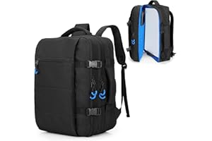 PGmoon Plecak biznesowy PS5 15,6-calowy plecak na laptopa, torba podróżna na akcesoria do gier, Czarny