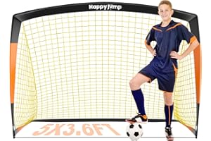 Happy Jump Football Goal Pop Up Football Net Post for Garden Training Festive Gift