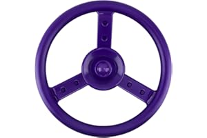 Haconba Playground Steering Wheel Accessories Plastic Swingset Steering Wheel Pirate Ship Steering Wheel Playset for Outdoor Backyard Treehouse Playground Jungle Gym (Purple)