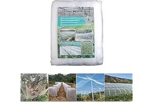 KAMANAN Gartennetz Insektenschutznetze, Schutznetz Garten Netze Garten Feinmaschig Gemüseschutznetz Für Zum Schutz von Pflanzen, Gemüse, Obst und Blumen in Gewächshäusern (2m*10m)