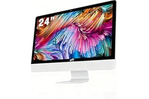 STGsivir Ordinateur de Bureau Tout-en-Un, écran 24", Core i7 jusqu'à 4.0 GHz, RAM 16 Go, SSD 1 to, WiFi, Bluetooth 5.0, Windows11 Pro, Blanc