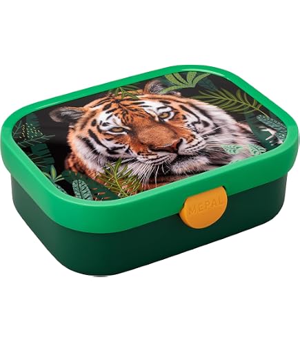 Personalisierte Kinder Bento Lunchbox Für Mepal – Brotbox Mit Namen, Panther-Motiv, 900 Ml, Ideal Für Schule & Kindergarten (Blau)