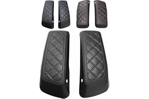 TDZ MOTO TDZ 2014-2023 Hard Saddlebag Lid Bra/Covers for Harley Davidson Touring Road Glide FLTRX Electra Glide FLHT Road King FLHR Street Glide FLHX and Tri Glide (Black stitching)