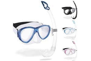 Cressi Samoa - Mask or Combo Set Mask Samoa + Snorkel Mexico for Diving and Snorkelling, One Size, Unisex Adult