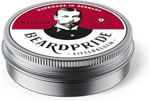 ‎BEARDPRIDE BEARDPRIDE Bartbalsam Männer - Das Original Bart Balsam aus dem Barbershop - Unser Beard Balm basiert auf natürliche Sheabutter und wertvollen Ölen - Bartbalm - Geschenk für Männer (28g, Eifel)