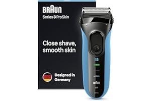 Braun Series 3 ProSkin Elektryczna Golarka, Czarno/Niebieski