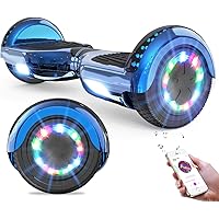 GeekMe Hoverboards Auto bilanciamento Scooter 6.5 '' Regalo per Bambini e Adulti - Bluetooth Altoparlanti LED luci