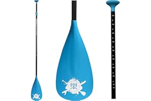 FunWater Pagaie SUP - 3 pièces réglables Stand Up Paddle Board - Pagaie de pagaie légère et flottante - Durable et rangeable, Feuilles en nylon renforcées - Frappe efficace