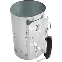 GRILL & MORE Essentials Profi Anzündkamin, Sicherheitsgriff, schnelles Kohle durchglühen