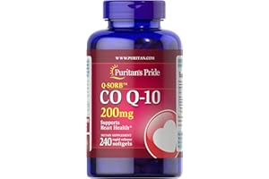 Puritan's Pride CoQ10 200mg, Supports Heart Health, 240 Rapid Release Softgels