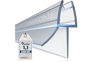 ‎HNNHOME MNNHOME Bad Duschwand Türdichtung für 4–6 mm gerades/gebogenes Glas für einer Lücke von bis zu 20 mm