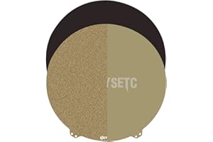 BCZAMD Piattaforma per stampante 3D, 265 mm, FYSETC, piastra rotonda in acciaio armonico, verniciata a polvere su entrambi i lati, rivestita in polvere, FLSU SR, e WAS 2040