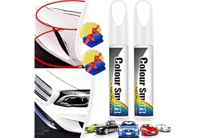 Car Touch Up Paint Fill Paint Pen, 2024 New Car Scratch Repair Pen, Automotive Paint, Touch Up Paint For Cars, 2 in 1 Car Paint Scratch Remover Pen For Erase Car Scratches (White*2)