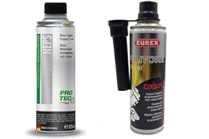 EUREX SRL PRO TEC Nano Engine Protect & Seal Protezione nanotecnologica del motore 375ml + EUREX DX501 Pulitore iniettori diesel ml. 300 (1)