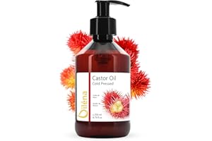 Oïléna - Aceite de Ricino Puro, Sérum Anticaída | Favorece Crecimiento Pelo, Pestañas, Barba, Uñas | Hidratante, Fortalecedor, Perfecto para Masajes, Cuidado Piel, 250ml