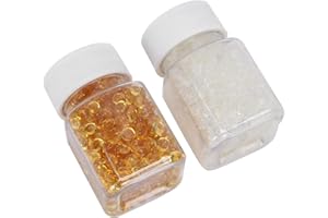 GZD Granulo di cheratina, 2 flaconi di granuli per extension di capelli da 50 g per per l'incollaggio di materiali sensibili al calore per parrucche innestate da uomo