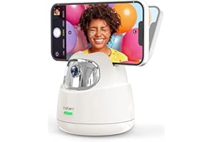 hohem GO Soporte con Seguimiento Auto Facial, Trípode de 2 Ejes con AI, Rotación de 360 ° & 30 °, para Teléfono/Tableta, Control Gestual, No requiere App