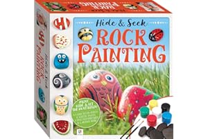 Hinkler - Hide & Seek Rock Painting - Rock Painting Starter Kit - Arts and Crafts for Kids - Gift for Art Lovers - Includes Rocks, Acrylic Paint and More [Paperback] Pty Ltd