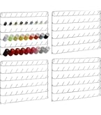 BENECREAT Support De Rangement Rubans 5 Niveaux En Bois - Organisateur Bobines Couture 42.5x10x40.8cm