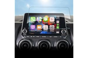 SHAOHAO compatibile con N-issan Juke2 F16 Connect 2019-2023 2024 pellicola protettiva per schermo di navigazione, controllo centrale in vetro temperato auto 8 pollici