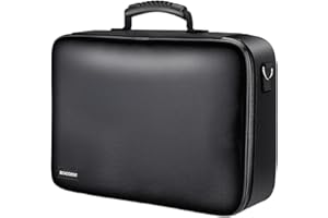 XOCOME Feuerfeste Dokumententasche, Aufbewahrungsbox 4-Schicht großer Raum und Schloss, Akten Organizer, Dokumentenmappe A4, Tragbare Dokumentenkoffer zur Aufbewahrung wichtiger Dokumente.