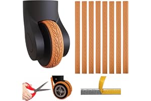 Kakveiai Lot de 8 Housses de Roue de Bagages, Roues de Bagages Housse Silicone, Réduction des Vibrations Sonores, pour la Plupart des Bagages à 8 roulettes/Protection pour roulettes de Chaise