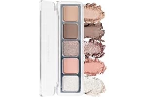 ‎EVERYBODY LONDON EVERYBODY LONDON Paleta cieni do powiek 5 kolorów, Frosted Glam, Chłodne beże i kremowe folie, Matowe i foliowe wykończenia, Intensywny pigment, Trwała formuła, Łatwe blendowanie