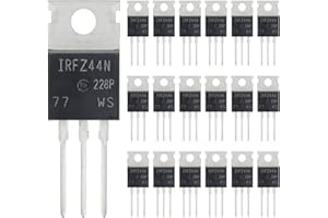 ALLECIN 20 Pezzi IRFZ44N IRFZ44 FZ44N IRFZ44NPBF IRFZ44PBF MOSFET Transistor di Potenza a Canale N 49A 55V MOSFETS 49 Ampere 55 Volt TO-220