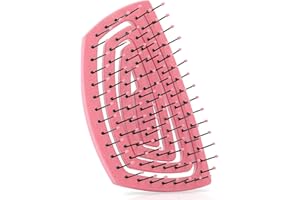 ‎NINABELLA Ninabella Mini Szczotka do włosów dla kobiet i dzieci - Nie ciągnij - Szczotka do włosów kręconych w pasie podróżnym dla dziewczynek i chłopców - Unikalne szczotki spiralne