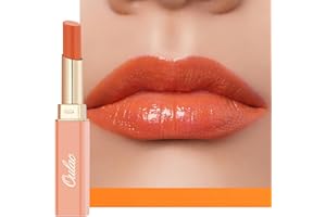 Oulac Rossetto Labbra Arancione Idratante a Tenuta Prolungata - Effetto Succoso, Applicazione Precisione, Colore Brillante, Texture Morbida，Vegan e Cruelty-free, 08 Love Hate