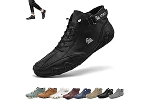 Overhil1s Stivali Alti in Pelle Scamosciata Fatti A Mano Italiani, Beck Scarpe Uomo Impermeabili, All'aperto Antiscivolo Leggeri Traspiranti Tutte Le Stagioni Scarpe Casual Uomo, Stivali Chukka