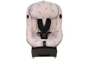 JYOKO Kids Funda de algodón para Silla de Coche Compatible con Maxi Cosi Mica I-Size (Giraffe)