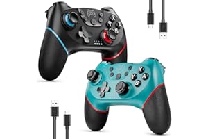 Etpark Manette Switch 2PCS, Manette Switch Sans Fil Compatible avec Switch/Switch 2/Switc.h Lite/OLED, Manett.e Switch Pro avec Hall Joysticks/Turbo/6 Axis Gyro/Dual Vibration