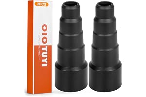 OioTuyi 2 stycken universaldammsugaradapter, gummi, 23–50 mm, flexibel reducerare, slangadapter för verkstadsdammsugare, elve