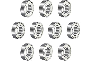 QUARKZMAN 10 st 6001ZZ djup halskullager 12 x 28 x 8 mm förseglade kullager kolstål hög hållfasthet för elmotorer, hushållsap