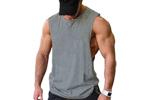COOFANDY Tank Top Herren Gym Bodybuilding Shirts Ärmellose Muskelshirts Männer