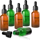 LTHERMELK 6 adet Damlalık Şişesi 30 ml Damlalıklı Şişe Amber Cam Damlalık Şişesi U&ccedil;ucu Yağ Dif&uuml;z&ouml;r&uuml;, Parf&uuml;mler, Aromaterapi i