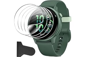 zZjoOoj 4 Stück Schutzfolie Kompatibel mit Garmin vivoactive 5/6 Folie, [Flexible] Soft HD Displayschutz Folie,Blasenfrei Anti-Kratzen, Hochauflösende TPU Weich Schutz Film Displayschutzfolie