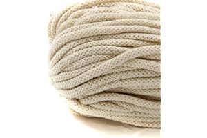 nts Nähtechnik 6mm 50m Baumwollkordel Kordel Seil in vielen Farben (Creme)
