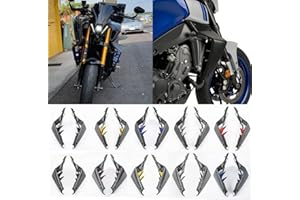 FAYEDENICY Deflectores de ala de carenado para Motocicleta Down Force Downforce Naked Spoilers para MT09 MT 09 MT-09 SP 2021 2022 2023 Piezas de Accesorios (Negro Mate con Humo)