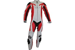 WINNET Tuta da Moto Racing in Vera Pelle Omologata C.E.