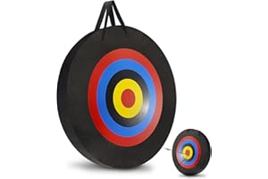 Fiita 20'' High Density Round EVA Foam Lightweight Archery Target - Self Healing Board for Backyard Shooting Practice - Ideal for Arrow, Cross Bow, Compound